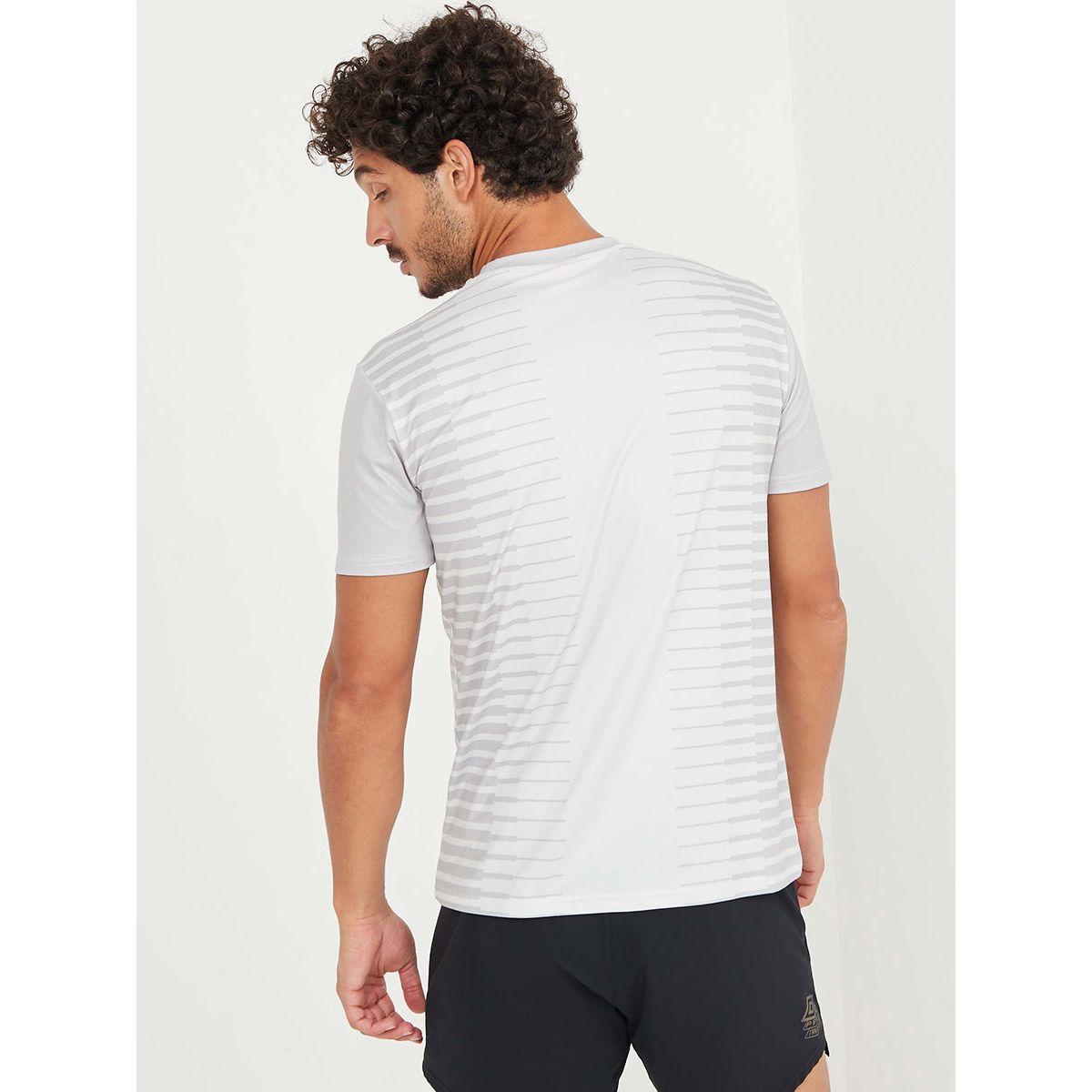 Styli Texture Inject Regular Fit T-shirt with Reflective Logo Detail-men-clothing-sportswearandactivewear-tshirtsandpolos-image-4