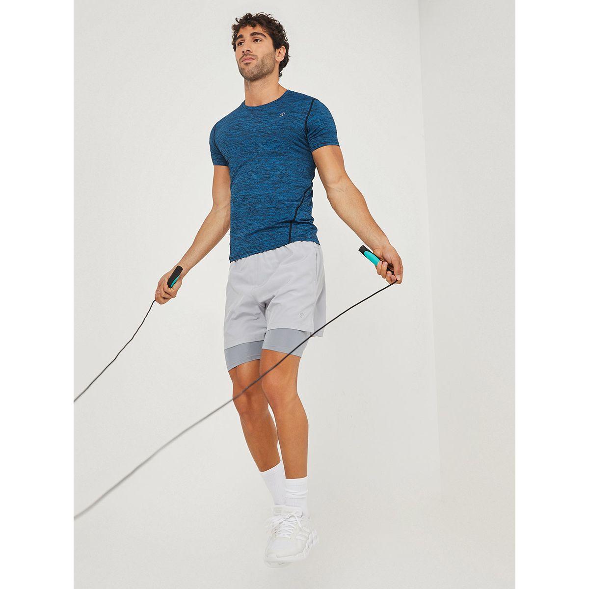 Styli Muscle Fit Active T-shirt with Reflective Logo Detail-men-clothing-sportswearandactivewear-tshirtsandpolos-image-2