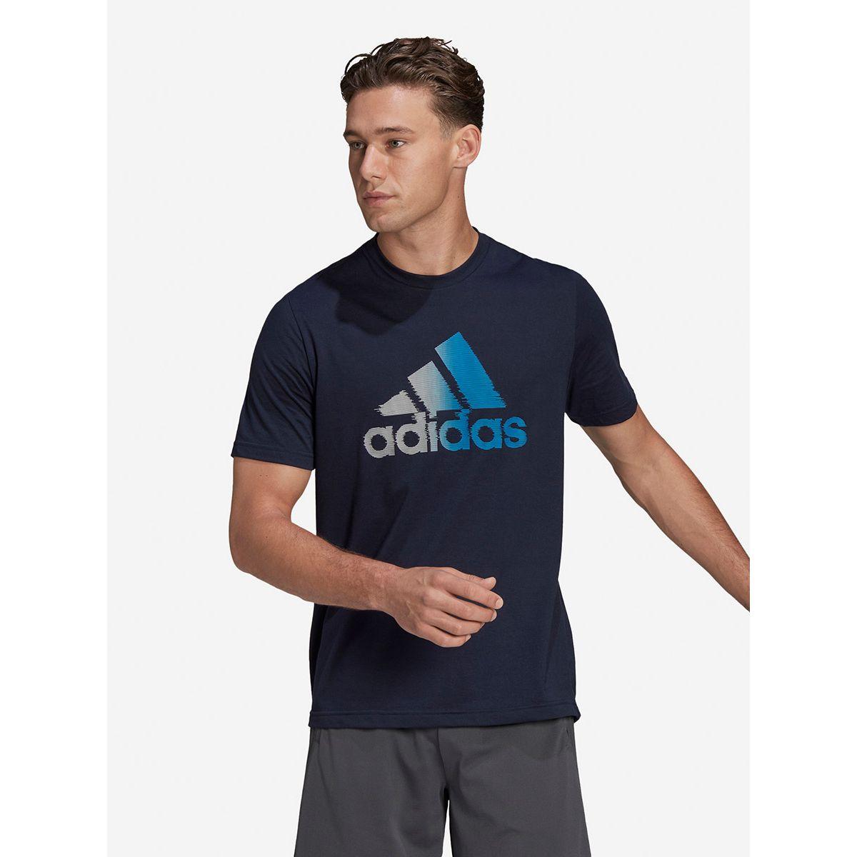 Adidas D2M Logo Print Training T-shirt-men-clothing-sportswearandactivewear-tshirtsandpolos-image-1