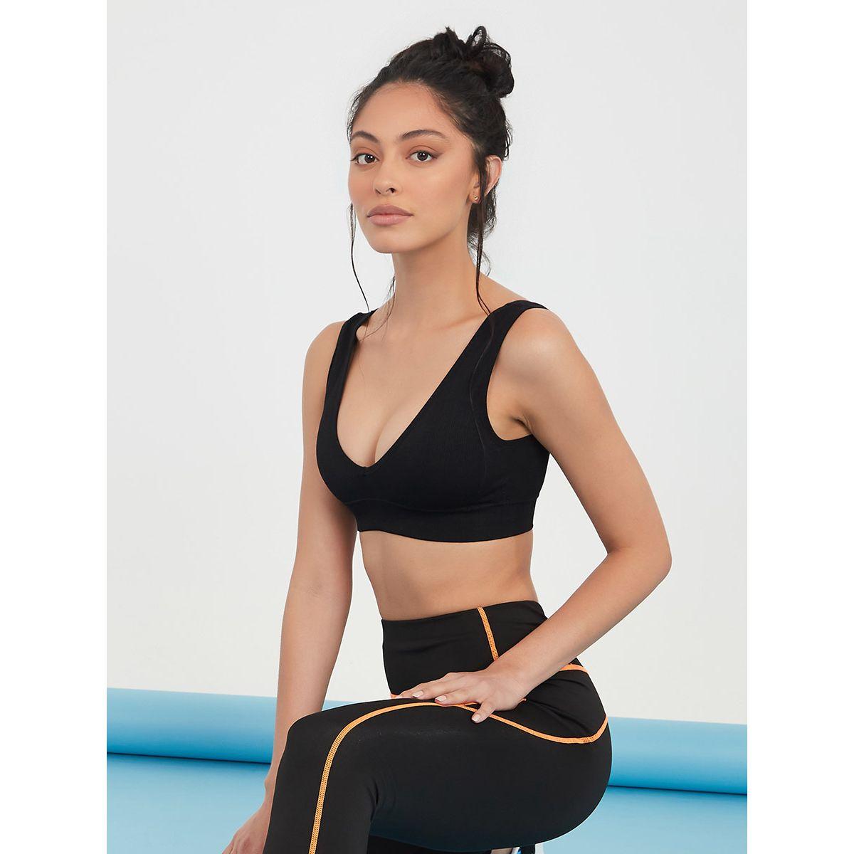 صدرية رياضية بياقة عميقة من ستايلي-sports-women-clothing-sportsbras-image-1