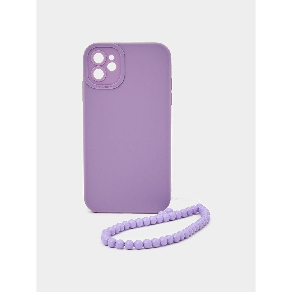 Styli Plain iPhone Case with Beaded Charm-electronics-phones-image-1