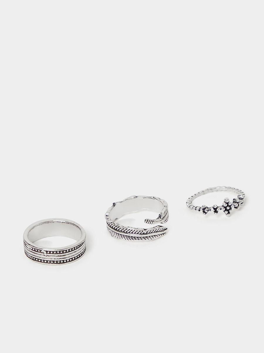 مجموعة من 9 خواتم يد من ستايلي-women-watchesandjewellery-jewellery-rings-image-4