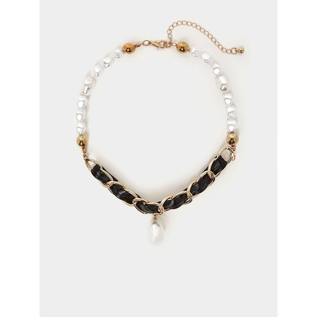 عقد مزين بلؤلؤ من ستايلي-women-watchesandjewellery-jewellery-necklacesandpendants-image-1