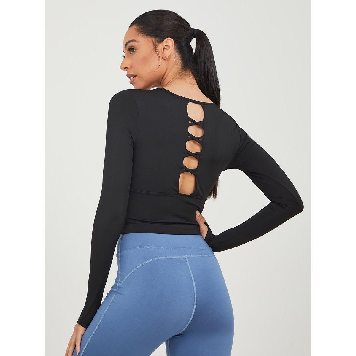 بلوزة رياضية باكمام طويلة من ستايلي-sports-women-clothing-tshirtsandvests-image-1