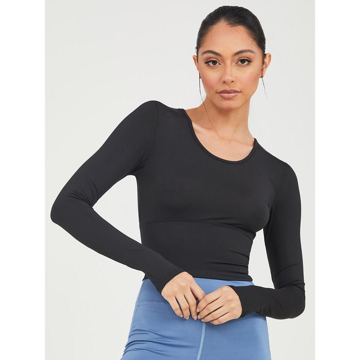 بلوزة رياضية باكمام طويلة من ستايلي-sports-women-clothing-tshirtsandvests-image-3