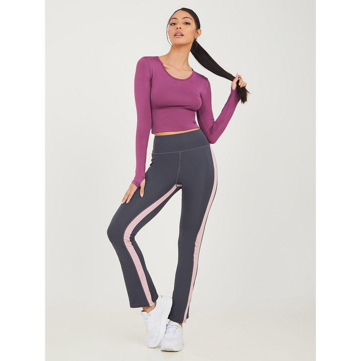 ليقنز رياضي بتداخل درزات من ستايلي-women-clothing-sportswearandactivewear-bottoms-image-2