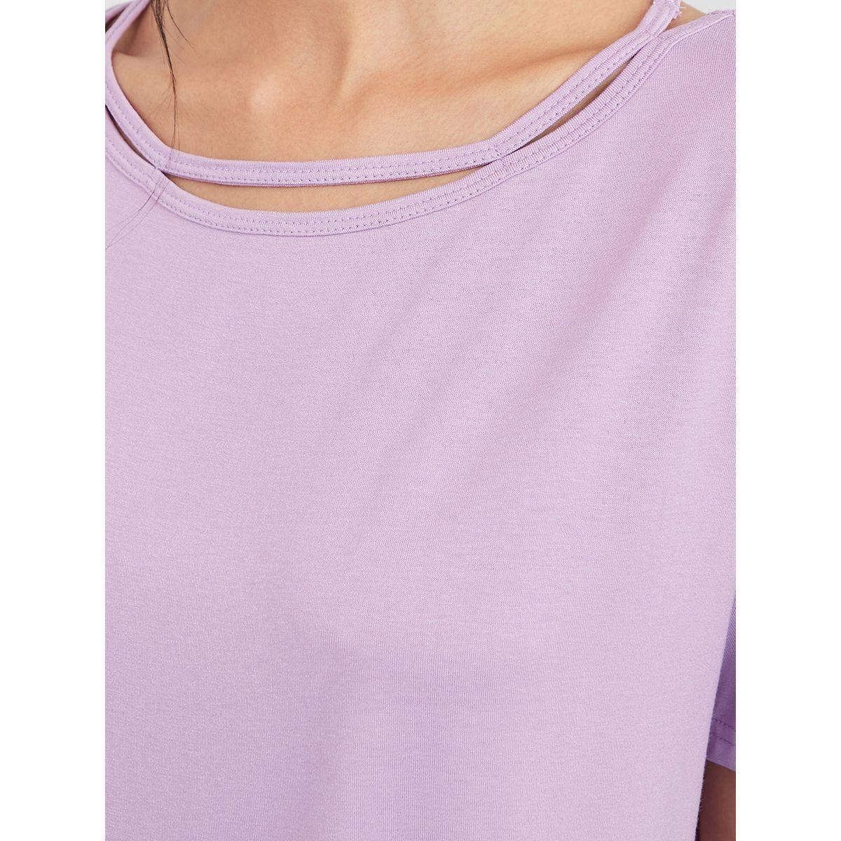 بلوزة رياضية بحافة منحنية من ستايلي-sports-women-clothing-tshirtsandvests-image-3