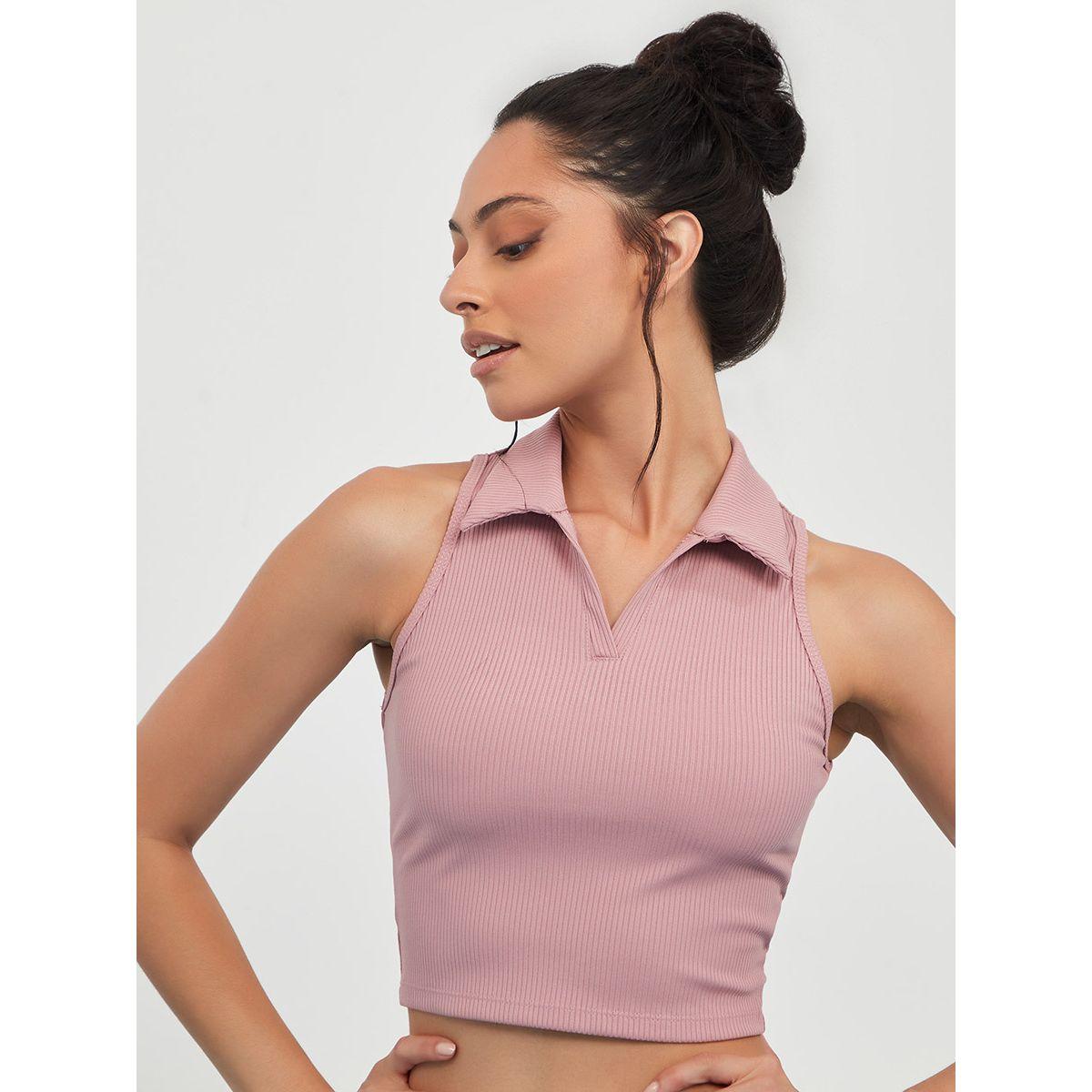 طقم رياضي من ( بلوزة قصيرة + شورت ) من ستايلي-women-clothing-sportswearandactivewear-trackpantsandtracksuits-image-3