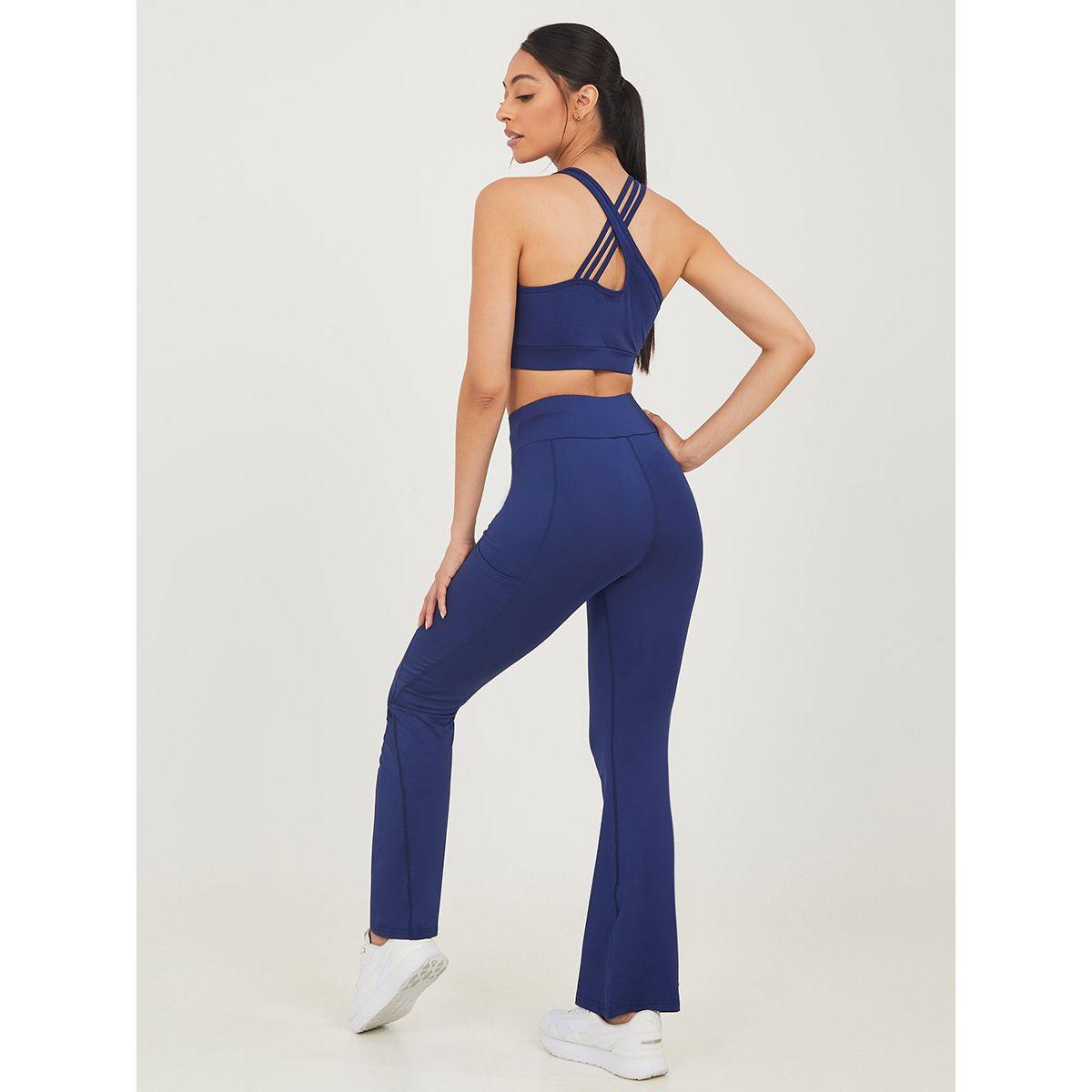 Styli Tri Strap Back Detail Sports Bra and Active Flared Leggings Set-sports-women-clothing-trackpantsandtracksuits-image-6