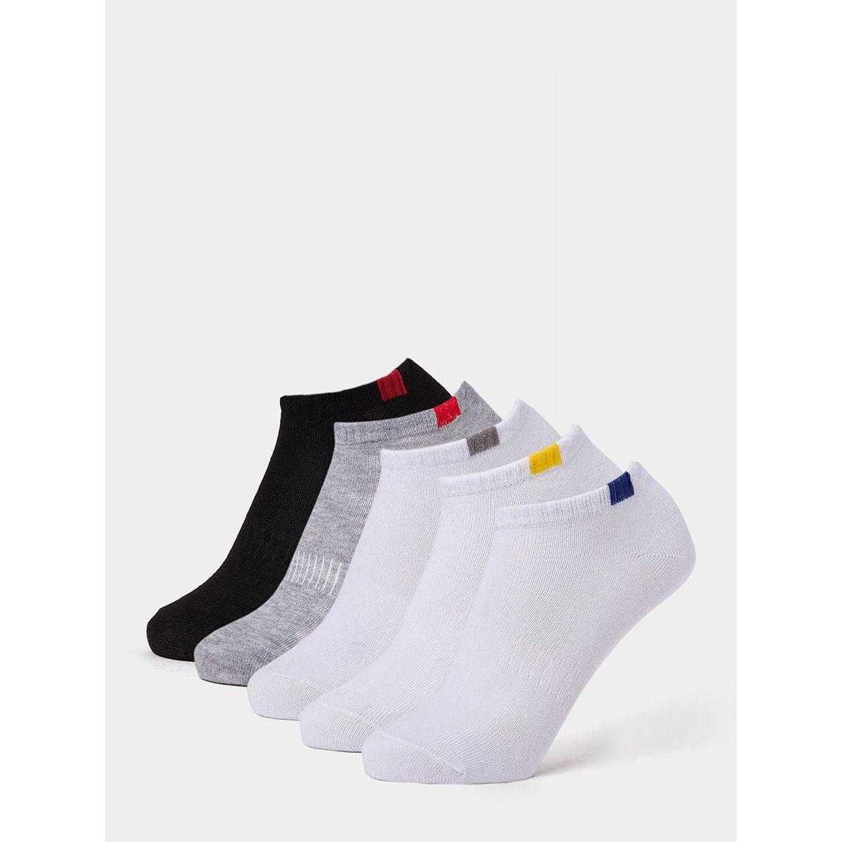 Styli Pack of 5 - Contrast Accent Ankle Socks-men-socks-image-1