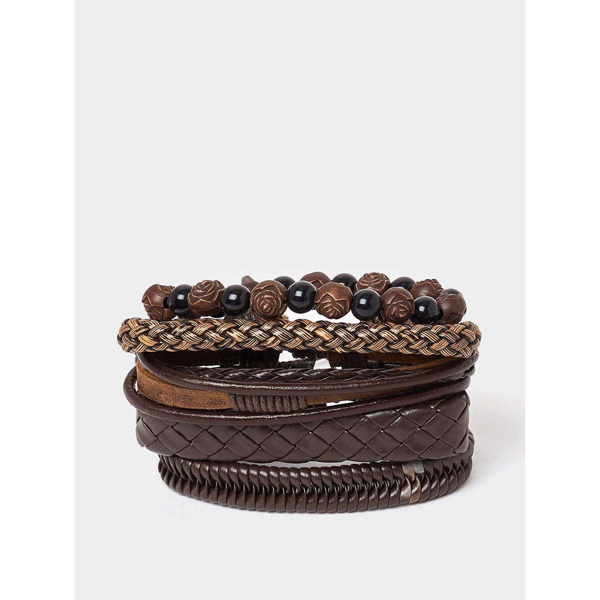 Styli Set of 5 - Braided Bracelet with Drawcord-men-watchesandjewellery-bracelets-image-1
