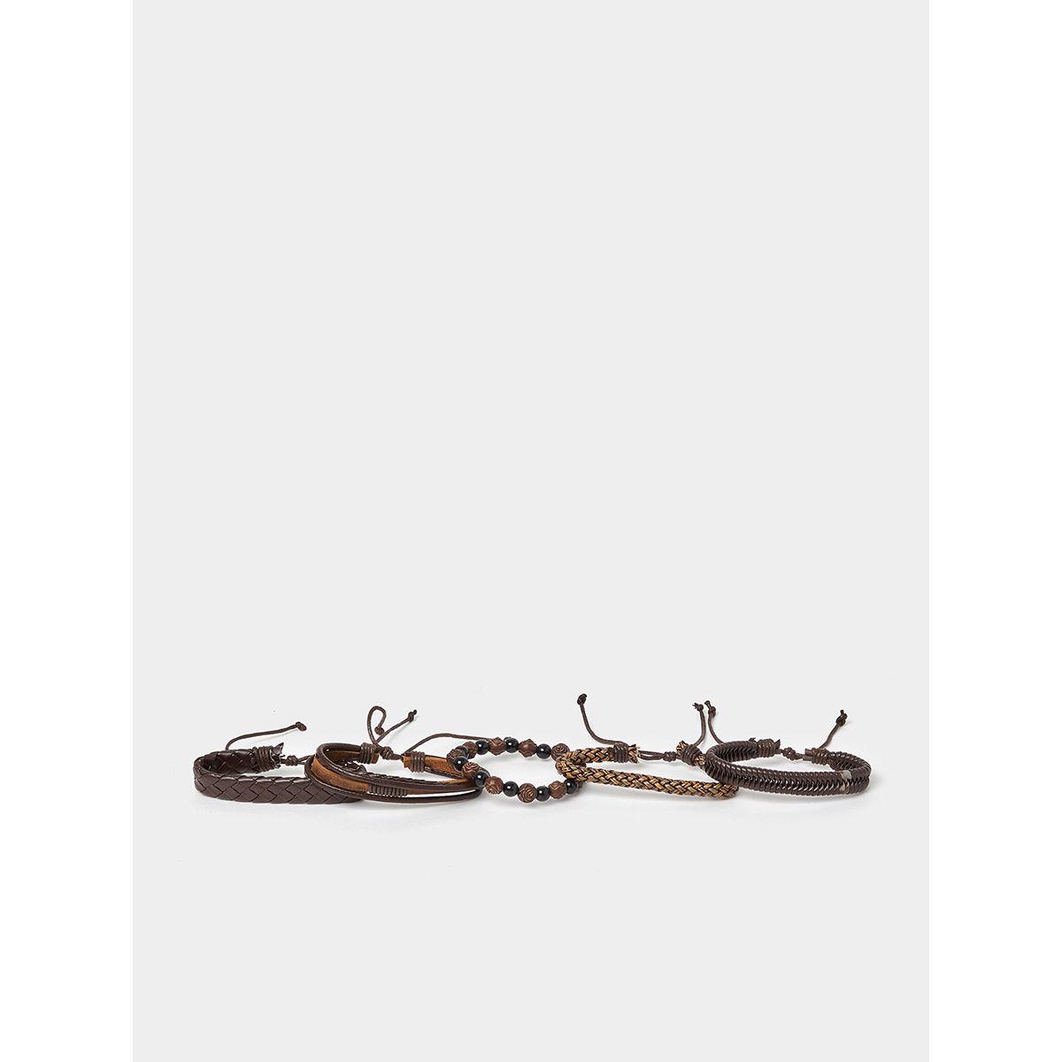 مجموعة من 5 اساور يد عصرية من ستايلي-men-watchesandjewellery-bracelets-image-2
