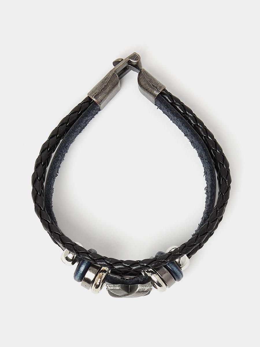 Styli Embellished Braided Bracelet with Clasp-men-watchesandjewellery-bracelets-image-2