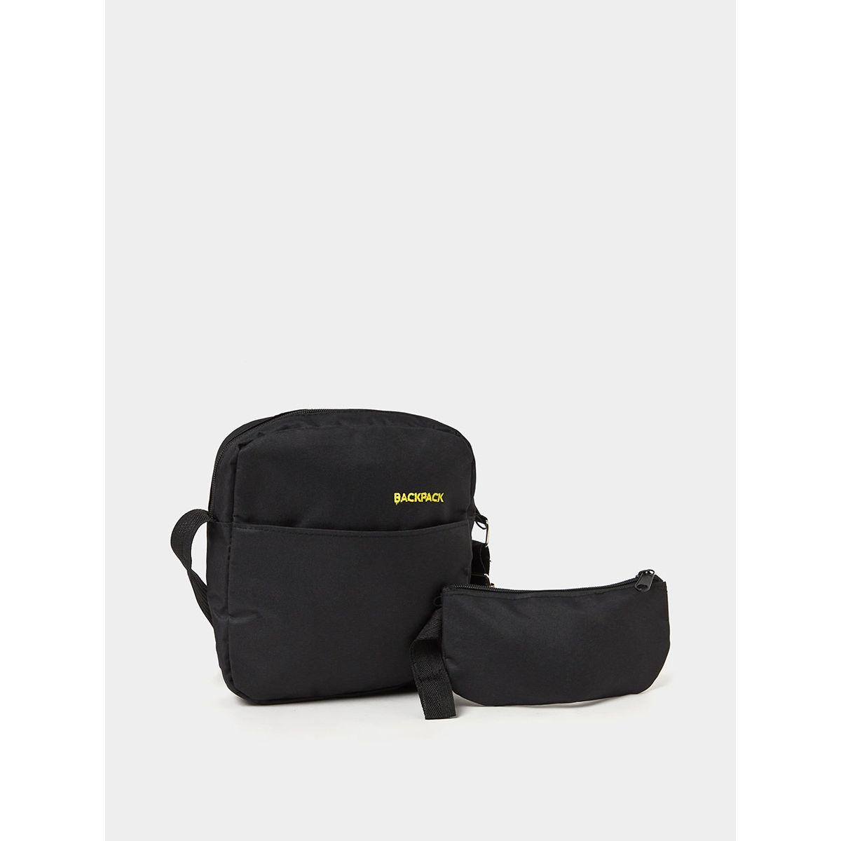 Styli Pack of 3 - Solid Backpack and Crossbody with Wallet-men-bags-image-5