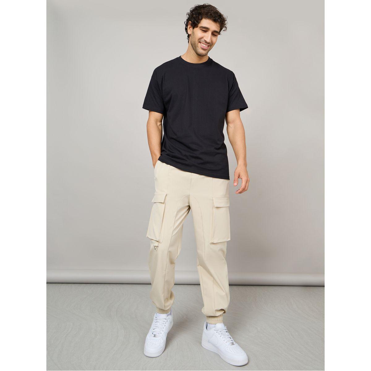 Styli Cut and Sew Oversized Cargo Joggers-men-clothing-bottoms-joggers-image-2