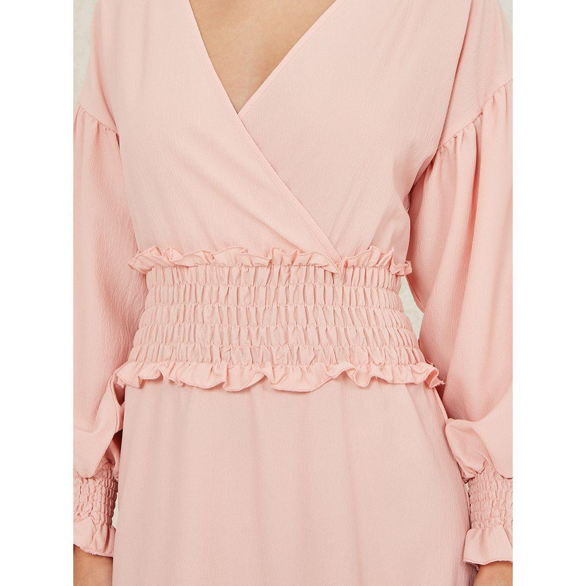 فستان ميدي باكمام بيشوب من ستايلي-women-clothing-dresses-image-3