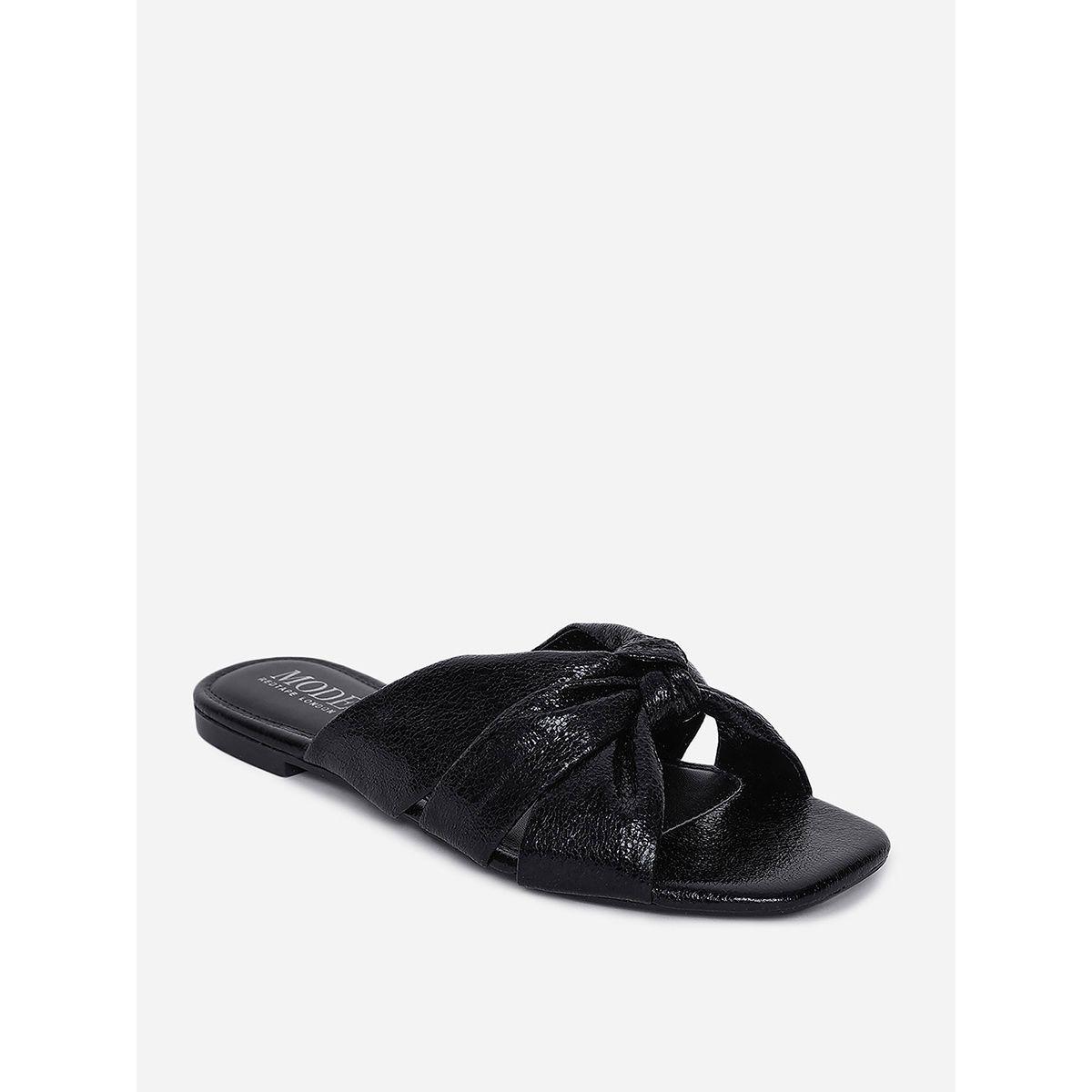 Knot Detail Flat Sandals-women-shoes-sandals-flats-image-3