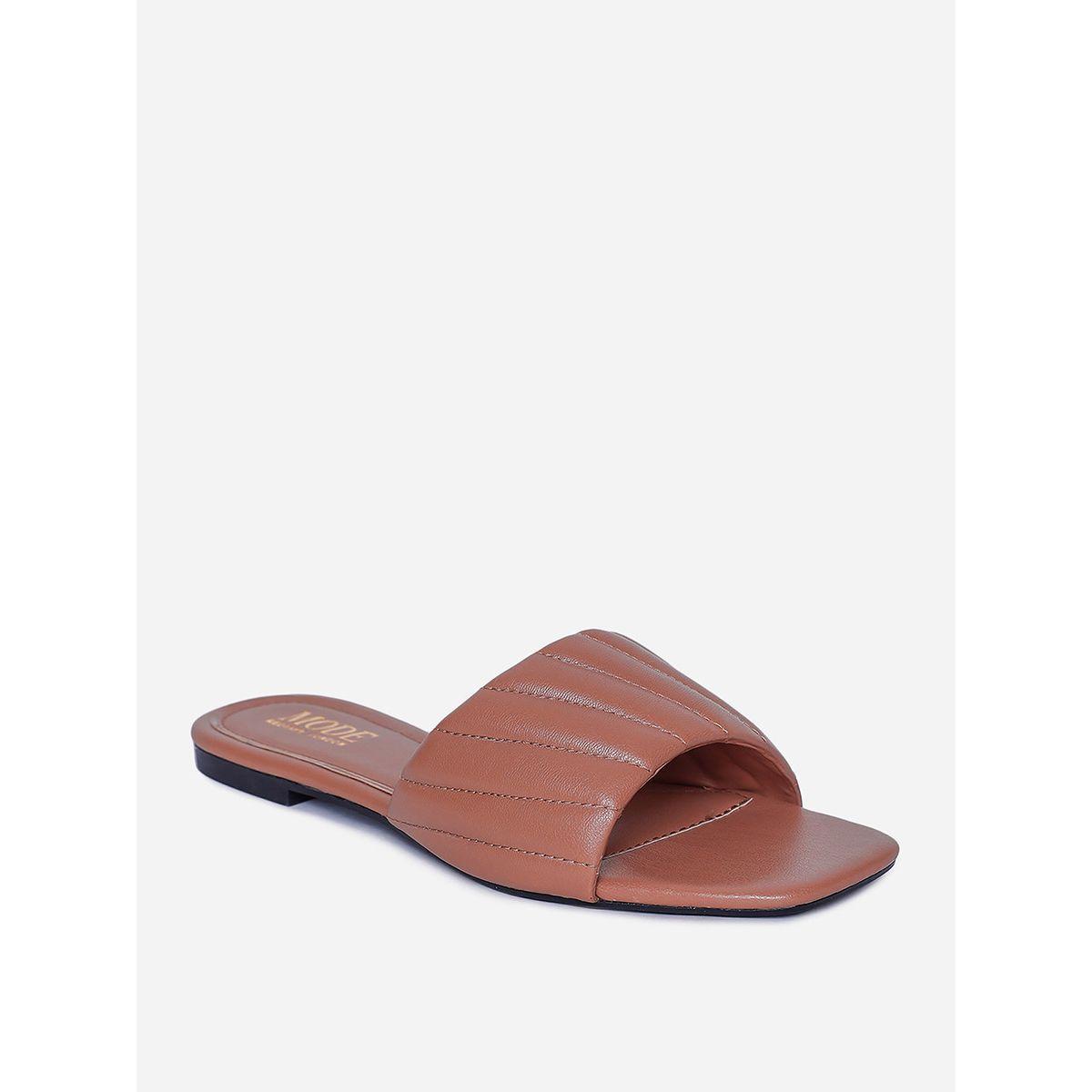 Quilted Detail Flat Sandals-women-shoes-sandals-flats-image-3