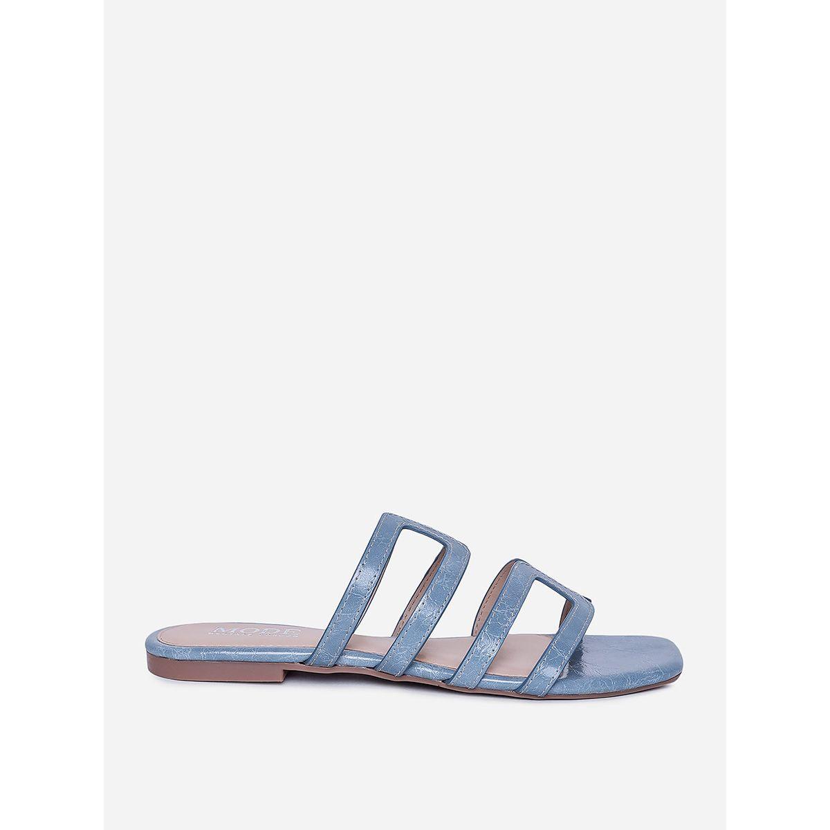 Strappy Detail Flat Sandals-women-shoes-sandals-flats-image-1