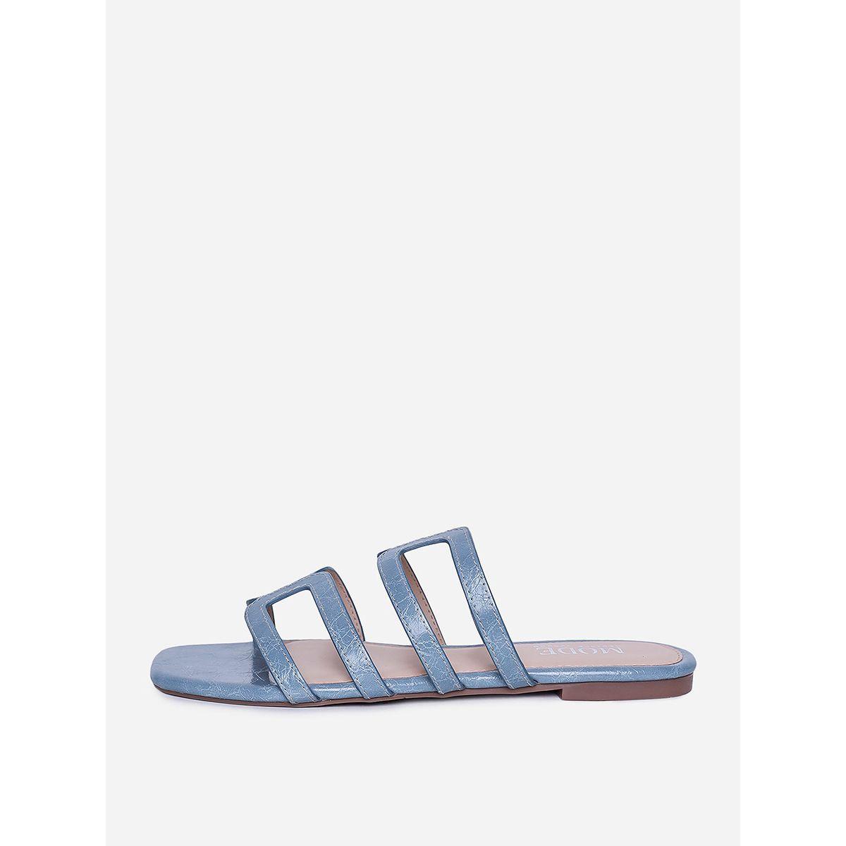 Strappy Detail Flat Sandals-women-shoes-sandals-flats-image-2