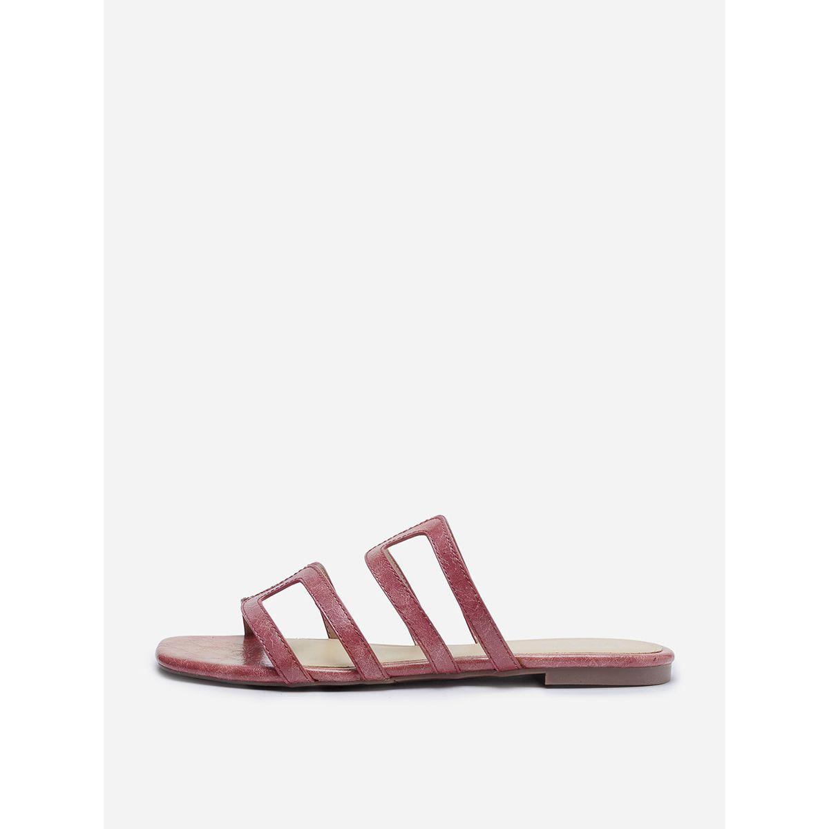 صندل فلات بسيور مدروزة-women-shoes-sandals-flats-image-2