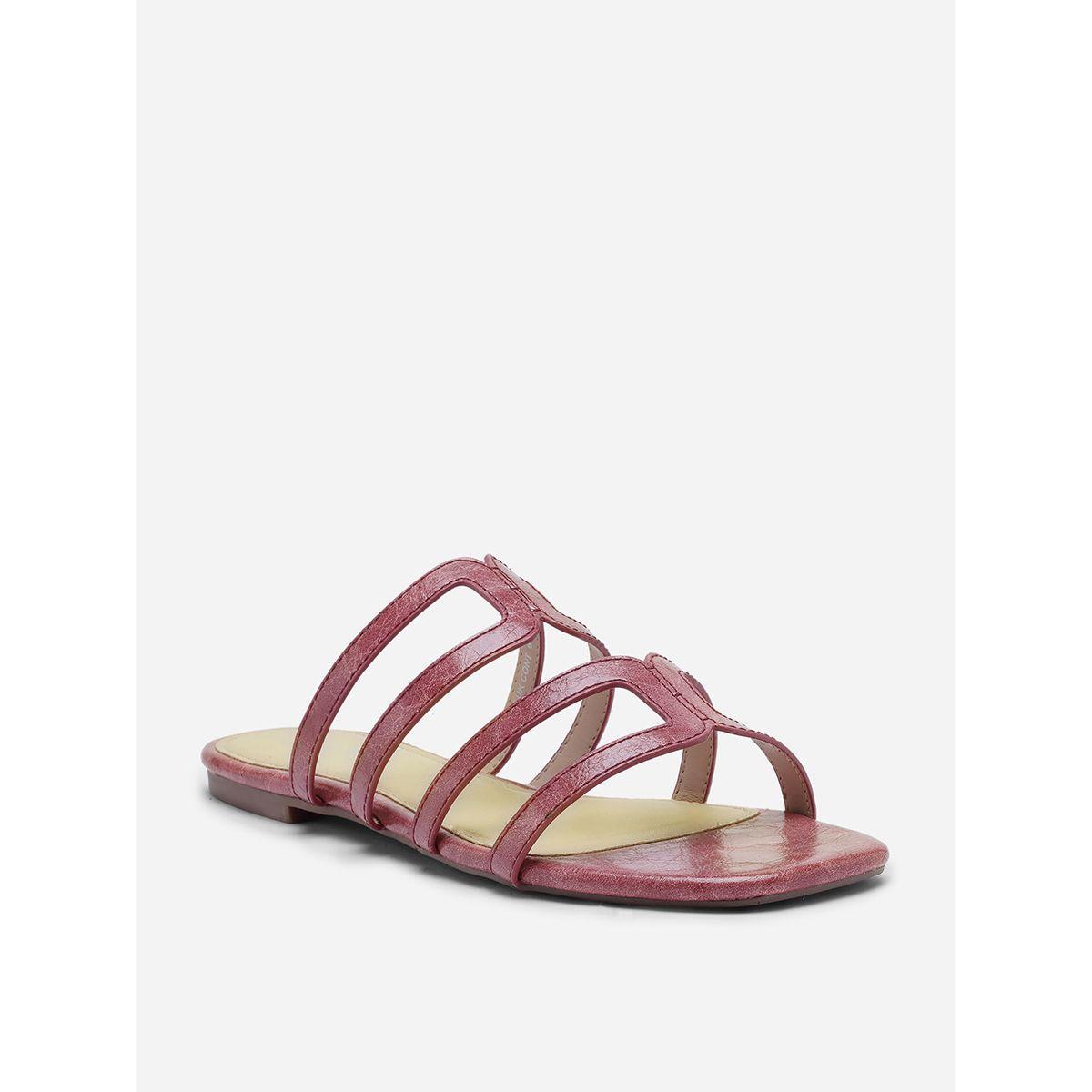 Strappy Detail Flat Sandals-women-shoes-sandals-flats-image-3
