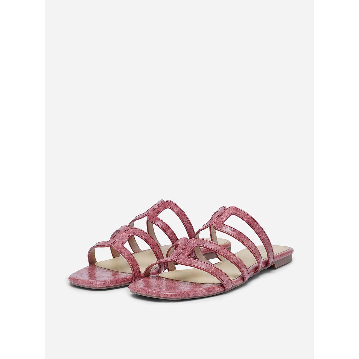 Strappy Detail Flat Sandals-women-shoes-sandals-flats-image-4