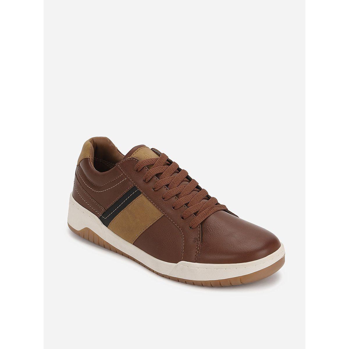 Stitch Detail Lace Up Sneakers-men-shoes-sneakers-image-2