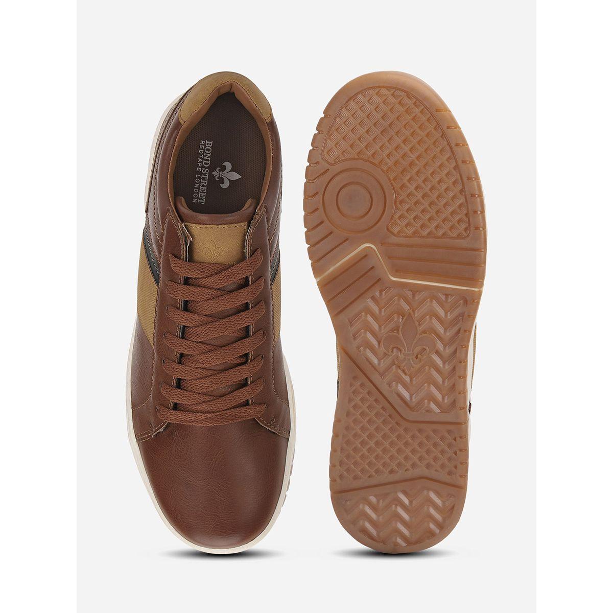 Stitch Detail Lace Up Sneakers-men-shoes-sneakers-image-5
