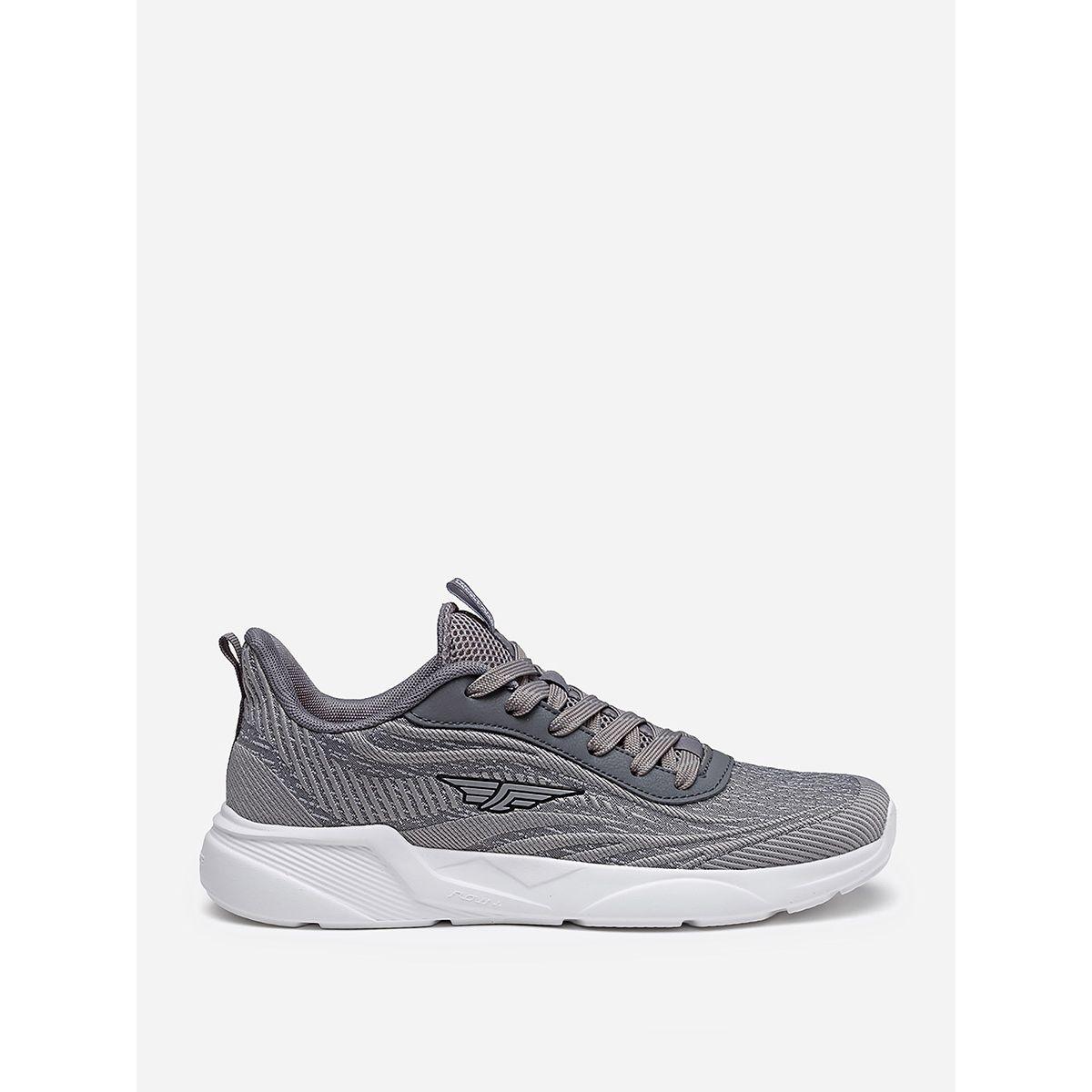 Logo Detail Textured Trainers-sports-men-shoes-image-1