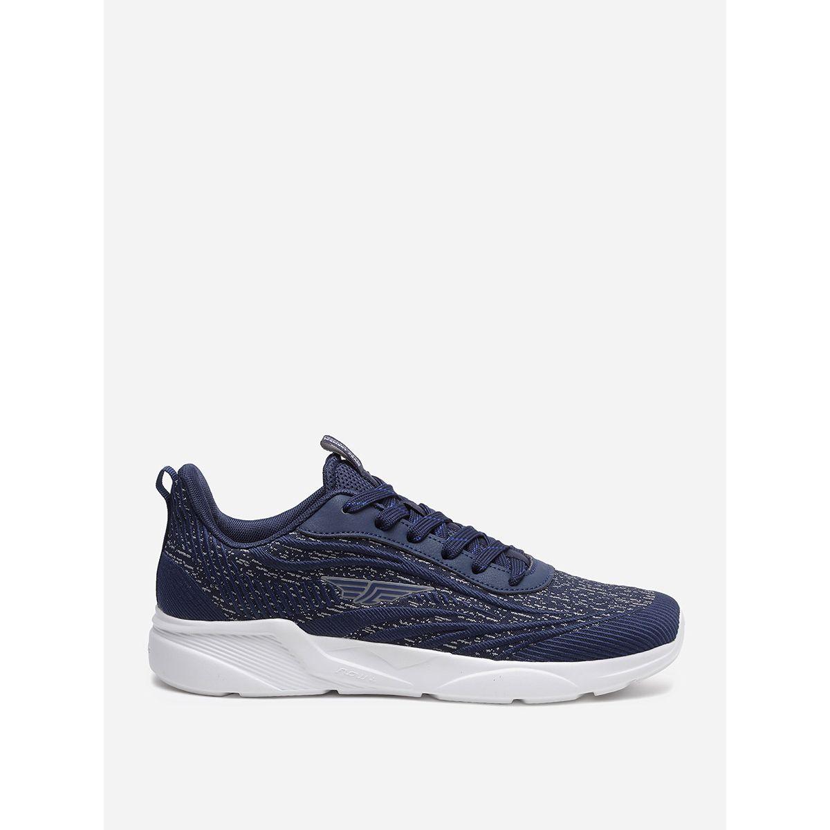 Logo Detail Textured Trainers-sports-men-shoes-image-1