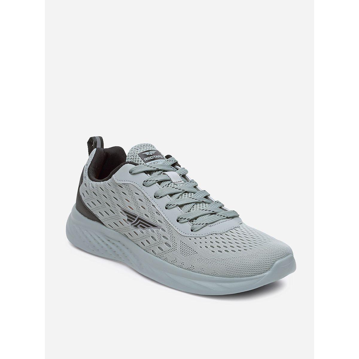 Lace Up Logo Detail Mesh Upper Trainers-sports-men-shoes-image-2