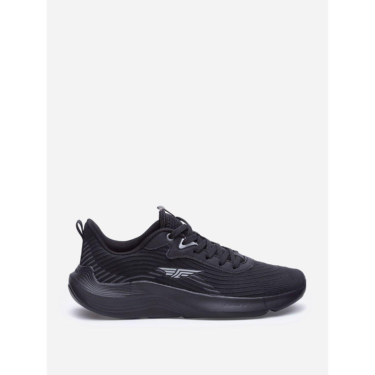 Lace Up Logo Detail Textured Trainers-sports-men-shoes-image-1