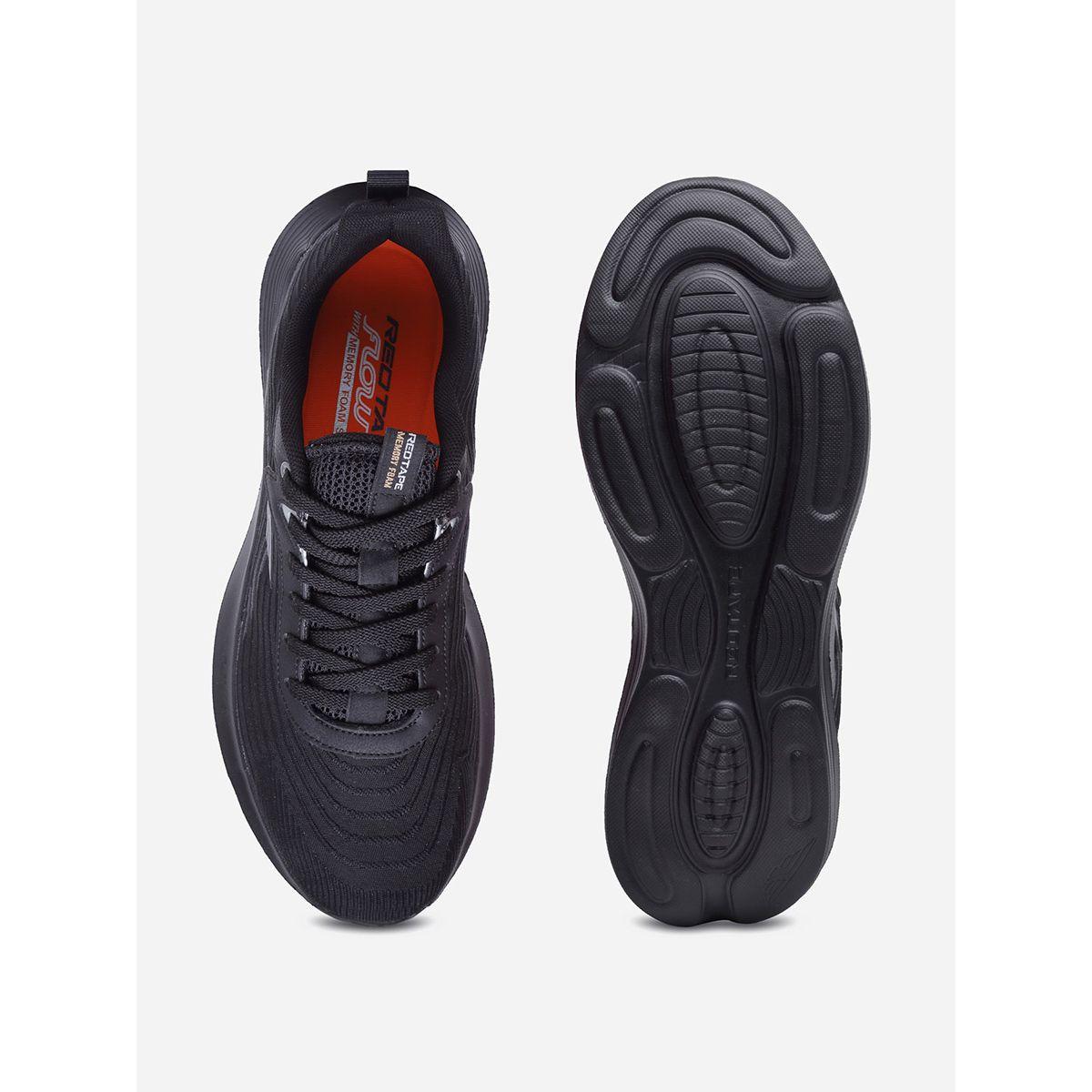 Lace Up Logo Detail Textured Trainers-sports-men-shoes-image-5