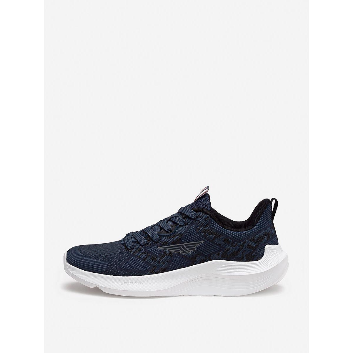 Lace Up Logo Detail Textured Trainers-sports-men-shoes-image-4