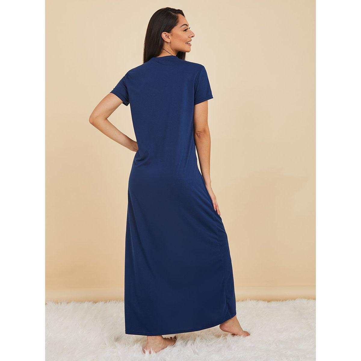 قميص نوم طويل مطبع بكتابة من ستايلي-women-clothing-nightwear-nighties-image-4