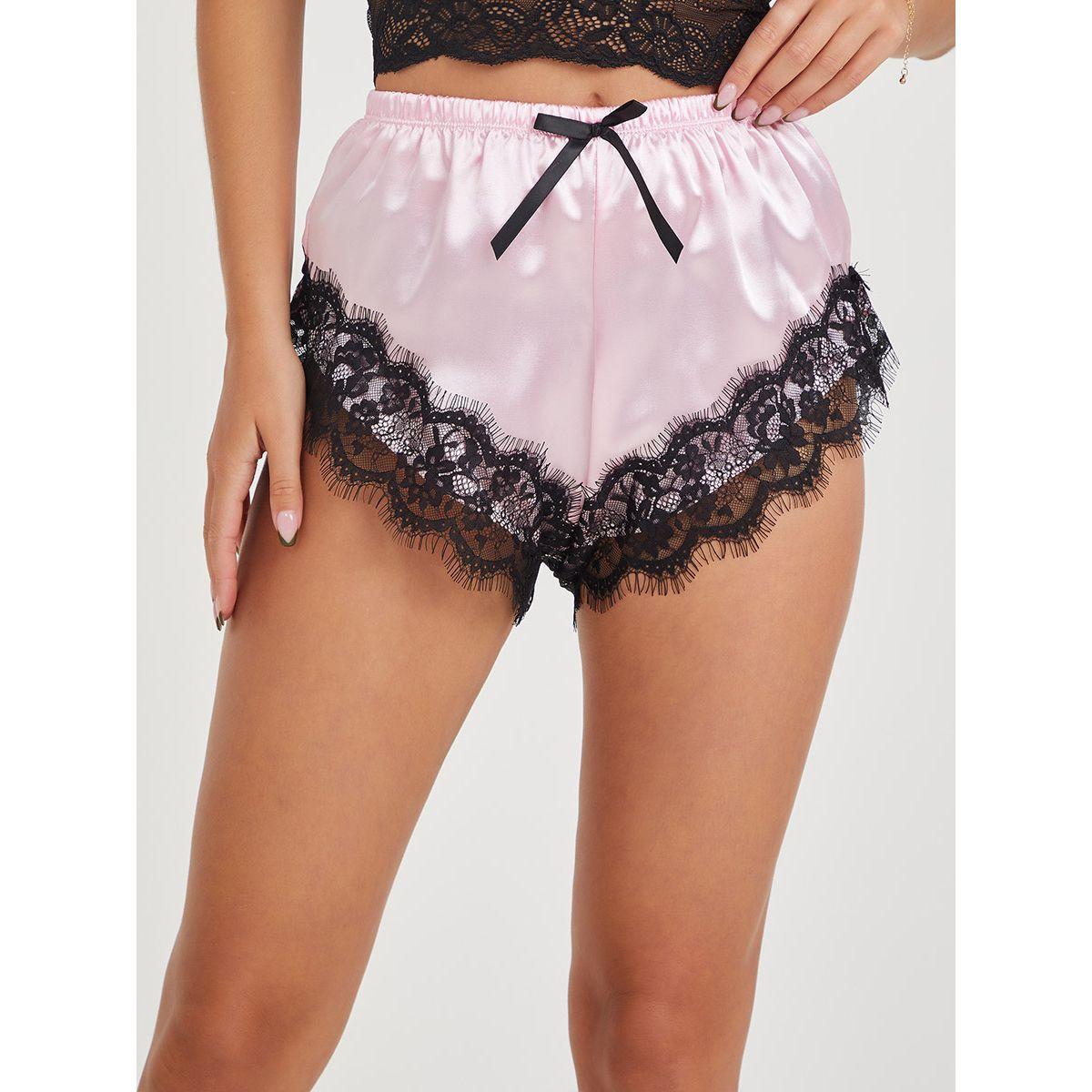مجموعة من 4 ( صدرية + شورت + سروال بكيني + روب ) من ستايلي-women-clothing-lingerie-lingeriesets-image-11