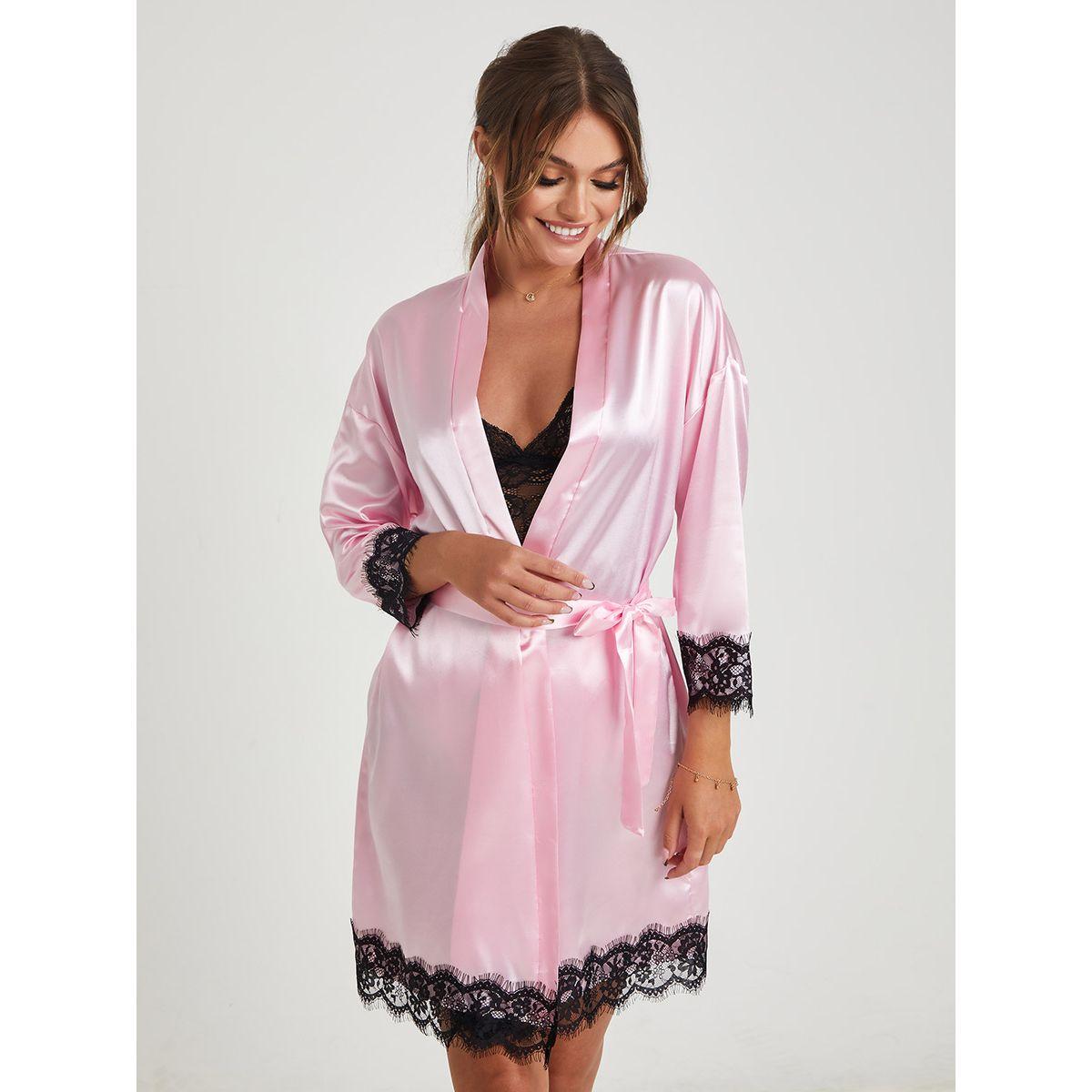 مجموعة من 4 ( صدرية + شورت + سروال بكيني + روب ) من ستايلي-women-clothing-lingerie-lingeriesets-image-4