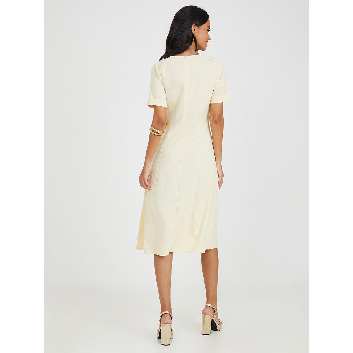 فستان ميدي باكمام قصيرة من ستايلي-women-clothing-dresses-image-4