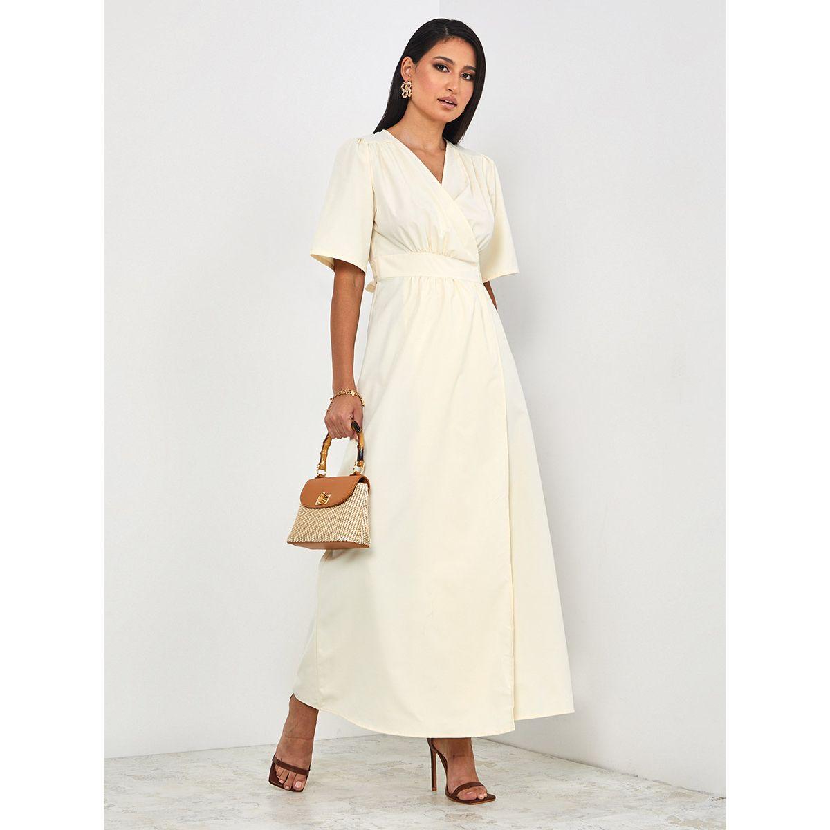 فستان طويل بنمط لف من ستايلي-women-clothing-dresses-image-4