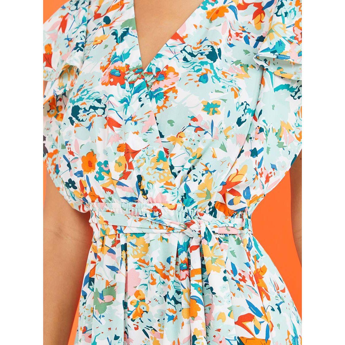 Styli Frill Short Sleeves Floral Print Wrap Maxi Dress-women-clothing-dresses-image-3