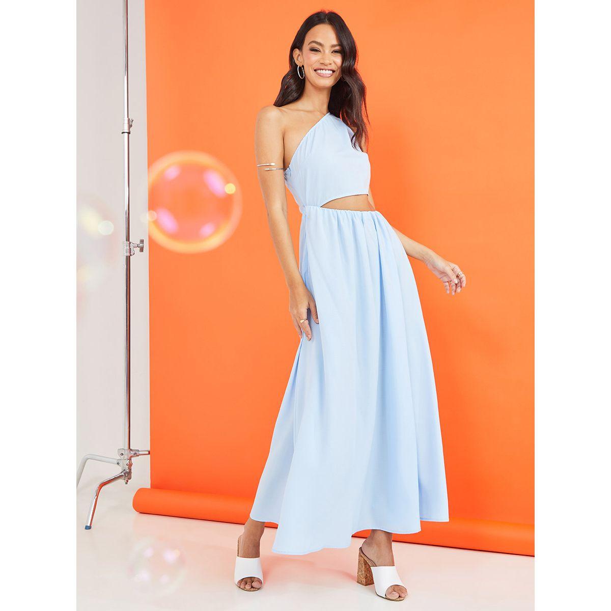 فستان طويل مزين بفتحة من ستايلي-women-clothing-dresses-image-1