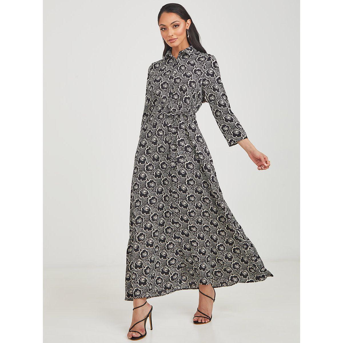 فستان طويل مطبع بزهور من ستايلي-women-clothing-dresses-image-1