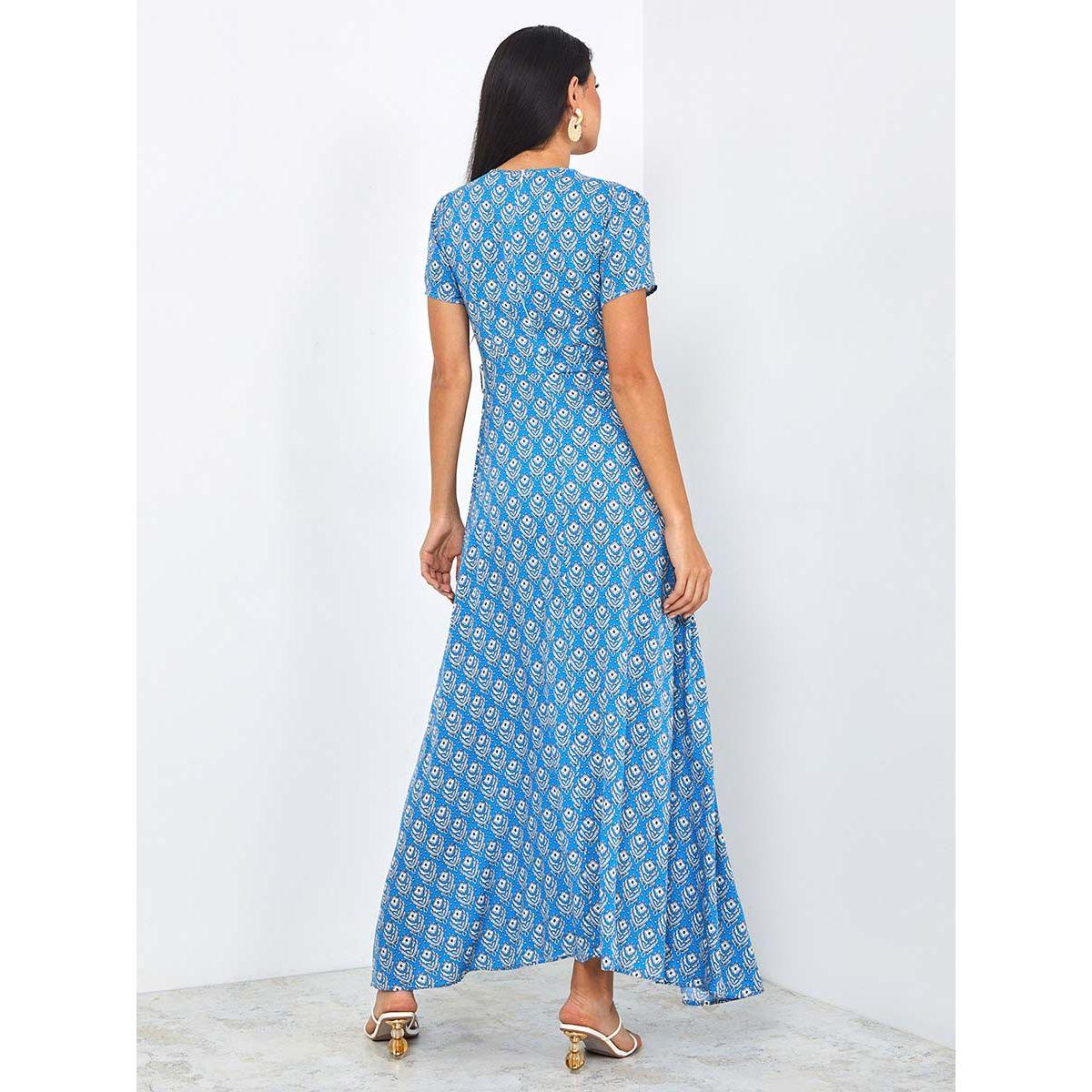 فستان طويل باكمام قصيرة-women-clothing-dresses-image-5