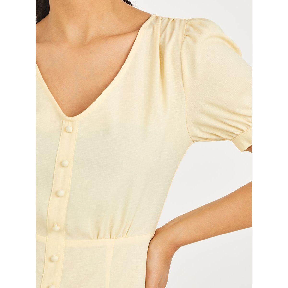 فستان طويل باكمام منفوشة من ستايلي-women-clothing-dresses-image-3