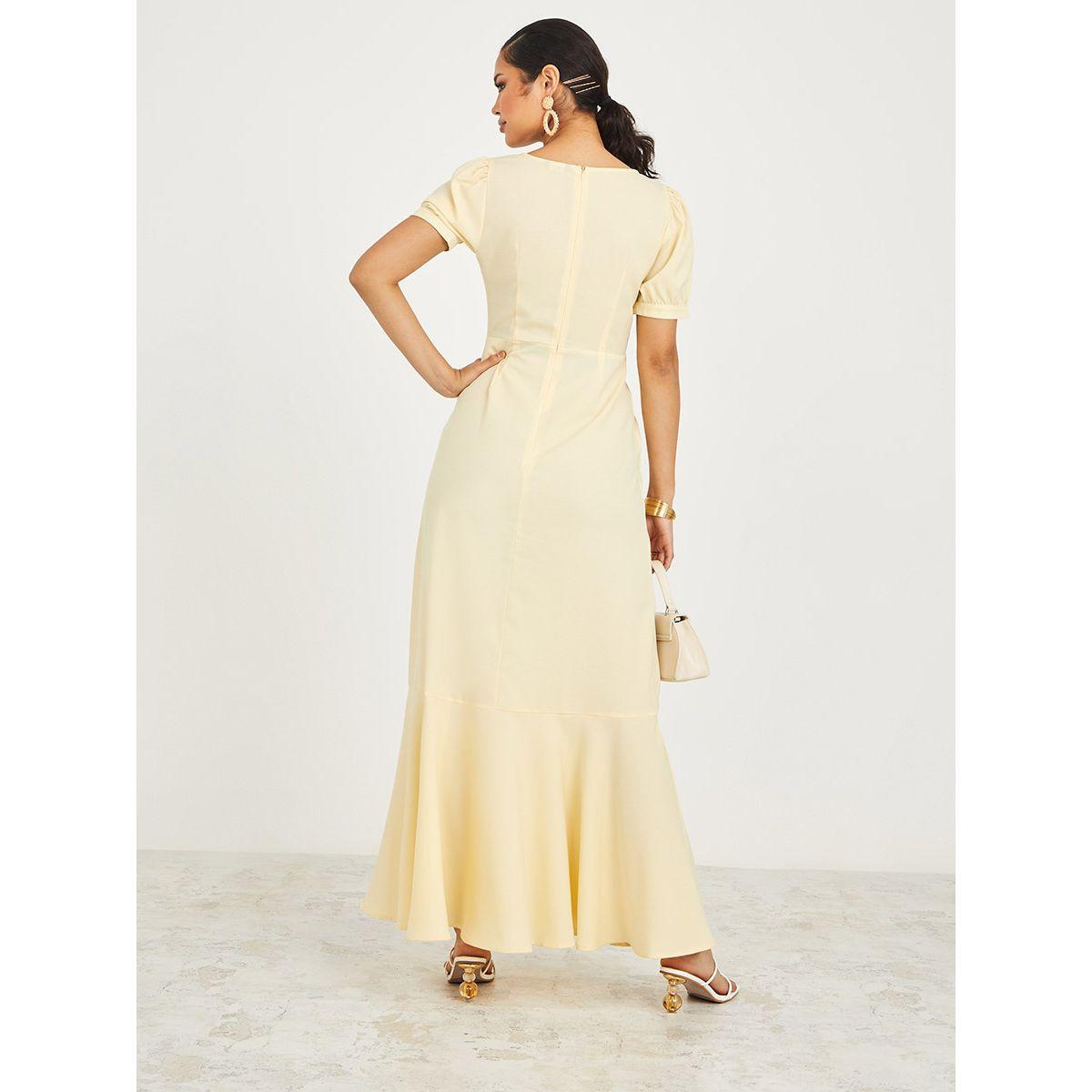 فستان طويل باكمام منفوشة من ستايلي-women-clothing-dresses-image-4