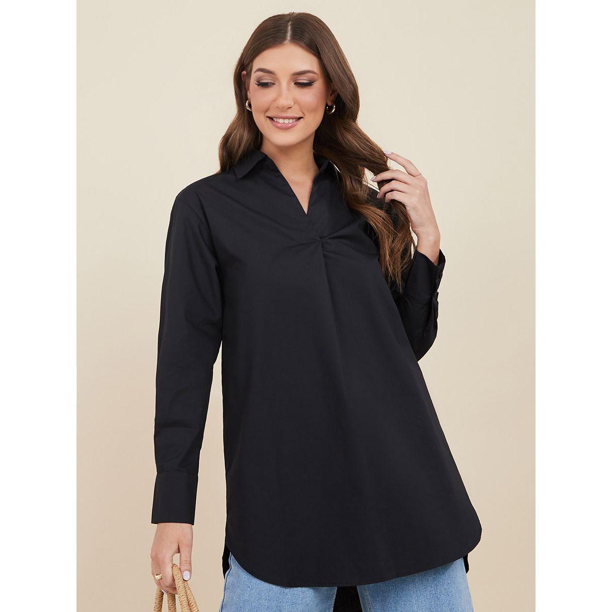 تونيك كاجوال باكمام طويلة من ستايلي-women-clothing-shirtsandblouses-blouses-image-1