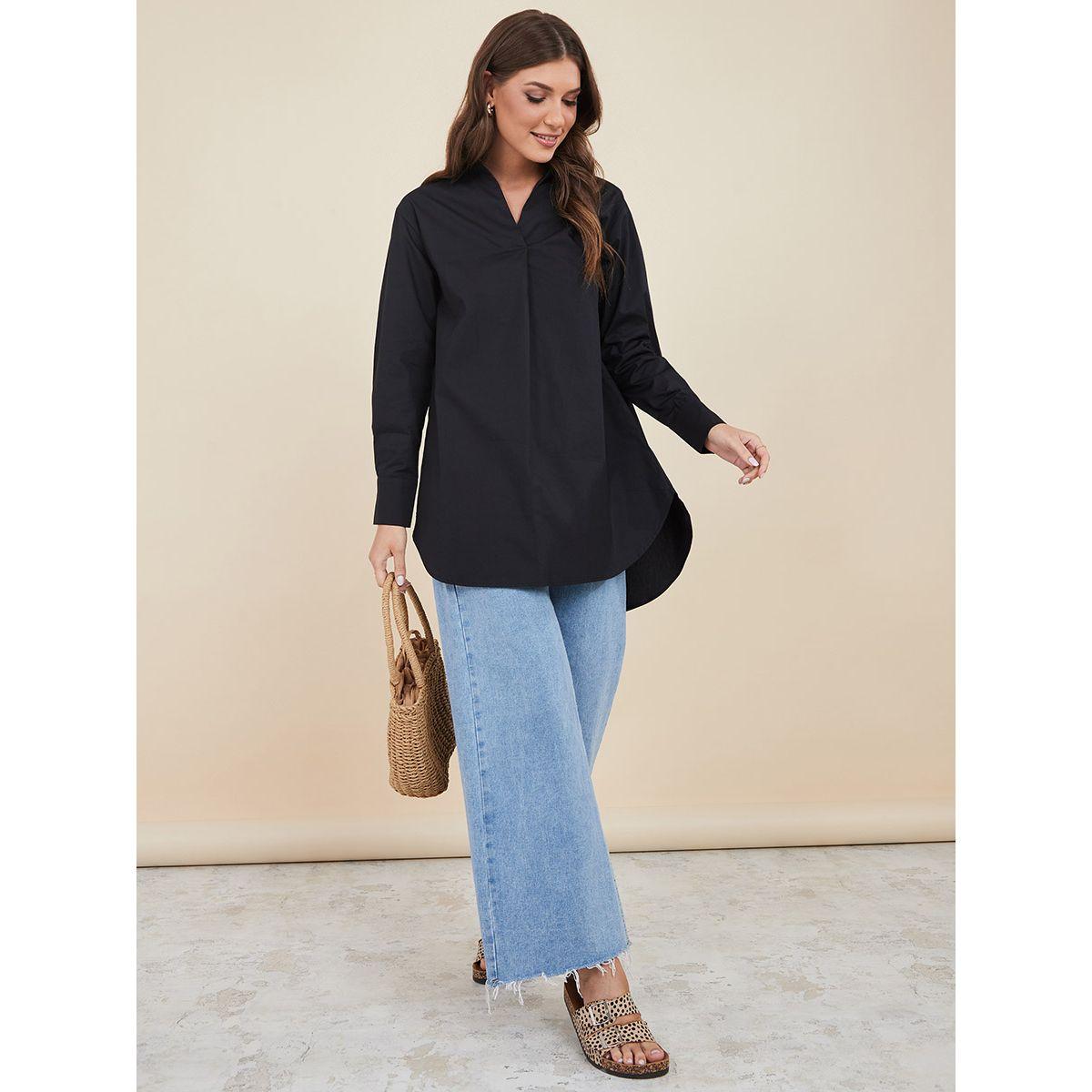 تونيك كاجوال باكمام طويلة من ستايلي-women-clothing-shirtsandblouses-blouses-image-2