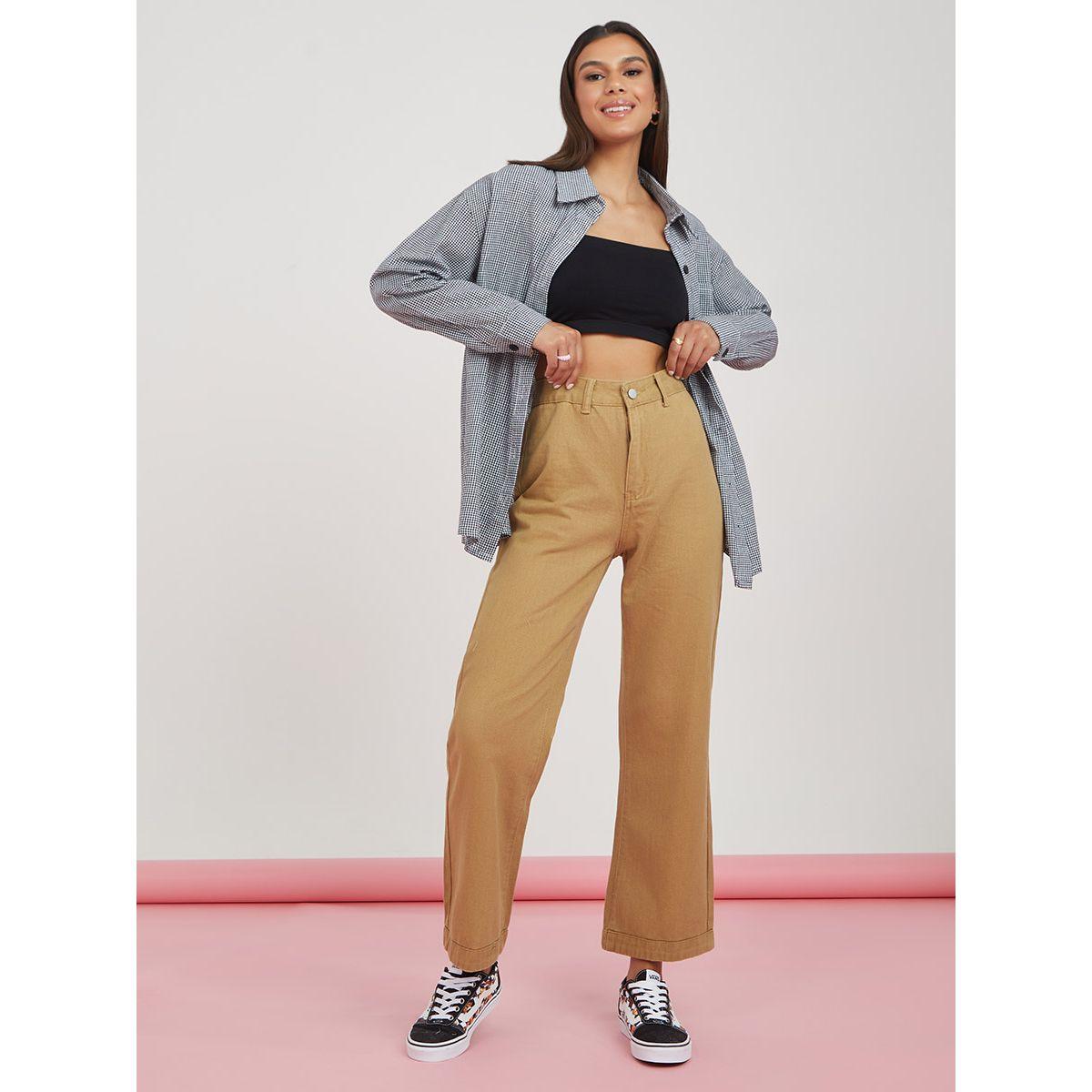جينز بقصة واسعة وخصر عالي من ستايلي-women-clothing-bottoms-jeans-image-2
