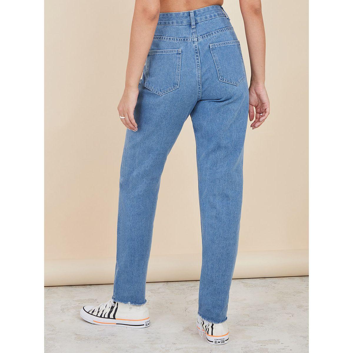 جينز موم بخصر عالي من ستايلي-women-clothing-bottoms-jeans-image-4